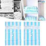 Travel Vacuum Bag Reusable Clothes Quilt Blanket Storage Bags with 3.5cm Air Inlet60x40cm