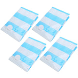 Travel Vacuum Bag Reusable Clothes Quilt Blanket Storage Bags with 3.5cm Air Inlet80x60cm