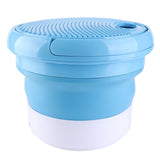 7L Portable Washing Machine Mini Foldable Washing Machine Portable Laundry Washer BlueEU Plug 100‑240V