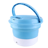 7L Portable Washing Machine Mini Foldable Washing Machine Portable Laundry Washer BlueEU Plug 100‑240V