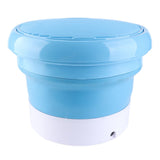 7L Portable Washing Machine Mini Foldable Washing Machine Portable Laundry Washer BlueEU Plug 100‑240V