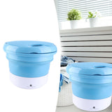 7L Portable Washing Machine Mini Foldable Washing Machine Portable Laundry Washer BlueEU Plug 100‑240V