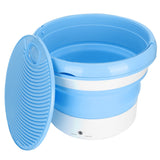 7L Portable Washing Machine Mini Foldable Washing Machine Portable Laundry Washer BlueUK Plug 100‑240V