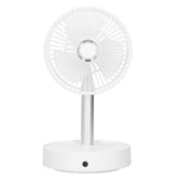 Mini Shake Head Fan Portable Folding Telescopic Electric Fan for Home Office OutdoorWhite In Australia - Darrahopens