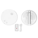 Mini Shake Head Fan Portable Folding Telescopic Electric Fan for Home Office OutdoorWhite In Australia - Darrahopens