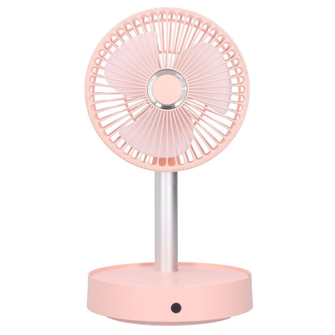 Mini Shake Head Fan Portable Folding Telescopic Electric Fan for Home Office OutdoorPink In Australia - Darrahopens