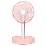 Mini Shake Head Fan Portable Folding Telescopic Electric Fan for Home Office OutdoorPink In Australia - Darrahopens