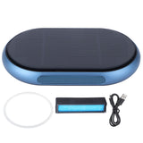 Blue Solar Air Purifier Aluminum Alloy USB Charging Car Air Cleaner for Home Car Living Room In Australia - Darrahopens