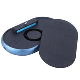 Blue Solar Air Purifier Aluminum Alloy USB Charging Car Air Cleaner for Home Car Living Room