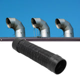 55cm/21.7in Air Duct Hose PVC Vent Hose Noise Reducer Silencer Hose for Ventilator Fan Exhaust Fan160mm