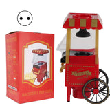Red Retro Model Automatic Popcorn Machine Household Corn Popper for Party Birthday GiftEU Plug 220V