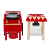 Red Retro Model Automatic Popcorn Machine Household Corn Popper for Party Birthday GiftEU Plug 220V
