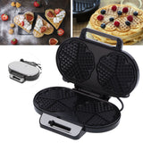 MultiFunction Breakfast Maker 1200W Double Plate NonStick Coating Waffle Maker for Food Making