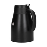 24V 1200ml Car Water Heater Pot with Base Portable Stainless Steel Electric Kettle Pot for Truck CarMatte Black