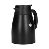 24V 1200ml Car Water Heater Pot with Base Portable Stainless Steel Electric Kettle Pot for Truck CarMatte Black