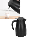 24V 1200ml Car Water Heater Pot with Base Portable Stainless Steel Electric Kettle Pot for Truck CarMatte Black
