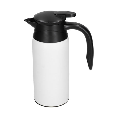 800ml Electric Teapot with Base Large Capacity Portable Insulation Water Heater Pot Kettle for CarIvory White In Australia - Darrahopens