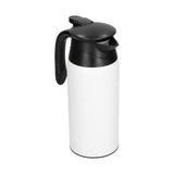 800ml Electric Teapot with Base Large Capacity Portable Insulation Water Heater Pot Kettle for CarIvory White