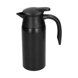 800ml Electric Teapot with Base Large Capacity Portable Insulation Water Heater Pot Kettle for CarMatte Black