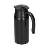 800ml Electric Teapot with Base Large Capacity Portable Insulation Water Heater Pot Kettle for CarMatte Black