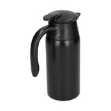 800ml Electric Teapot with Base Large Capacity Portable Insulation Water Heater Pot Kettle for CarMatte Black
