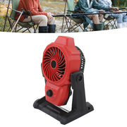 Electric Fan 3 Speed Portable Rechargeable Strong Power Lithium Tent Fan for Outdoor Camping Fishing