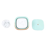 Mini Washing Machine Foldable Small Washing Machine Wash and Dry with Drain Basket for Kids Clothes Underwear Apartment Dorm Camping 100‑240V Blue Green US Plug