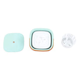Mini Washing Machine Foldable Small Washing Machine Wash and Dry with Drain Basket for Kids Clothes Underwear Apartment Dorm Camping 100‑240V Blue Green US Plug