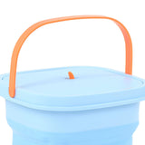 Portable Foldable Washing Machine Large Capacity Low Noise Mini Small Washer for Home 100‑240V Blue+White EU Plug