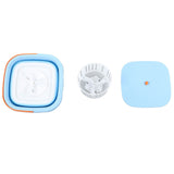 Portable Foldable Washing Machine Large Capacity Low Noise Mini Small Washer for Home 100‑240V Blue+White EU Plug