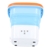 Portable Foldable Washing Machine Large Capacity Low Noise Mini Small Washer for Home 100‑240V Blue+White EU Plug