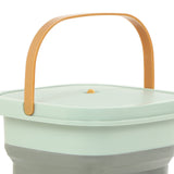Portable Foldable Washing Machine Large Capacity Low Noise Mini Small Washer for Home 100‑240V Green+White EU Plug In Australia - Darrahopens