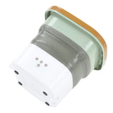 Portable Foldable Washing Machine Large Capacity Low Noise Mini Small Washer for Home 100‑240V Green+White EU Plug