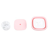 Portable Foldable Washing Machine Large Capacity Low Noise Mini Small Washer for Home 100‑240V Pink+White US Plug