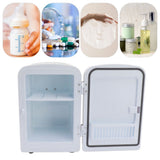 Mini Fridge 4L Portable Cooler Warmer Personal Refrigerator Includes DC12V Car Plug for Skin Care Beverage