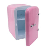 Mini Fridge 4L Portable Cooler Warmer Personal Refrigerator Includes DC12V Car Plug for Skin Care Beverage