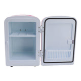 Mini Fridge 4L Portable Cooler Warmer Personal Refrigerator Includes DC12V Car Plug for Skin Care Beverage