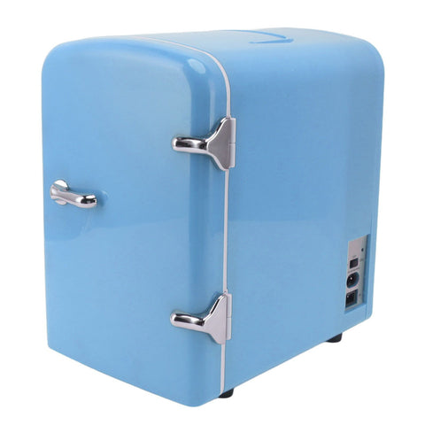 Mini Fridge 4L Portable Cooler Warmer Personal Refrigerator Includes DC12V Car Plug for Skin Care Beverage