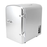 Mini Fridge 36W 4L 6cans Capacity Portable Travel Car Refrigerator Cooler and Warmer Low Noise with DC12V Car Adapter for Skincare Snacks