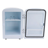 Mini Fridge 36W 4L 6cans Capacity Portable Travel Car Refrigerator Cooler and Warmer Low Noise with DC12V Car Adapter for Skincare Snacks