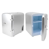 Mini Fridge 36W 4L 6cans Capacity Portable Travel Car Refrigerator Cooler and Warmer Low Noise with DC12V Car Adapter for Skincare Snacks