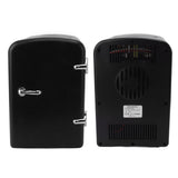Mini Fridge 36W 4L 6cans Capacity Portable Travel Car Refrigerator Cooler and Warmer Low Noise with DC12V Car Adapter for Skincare Snacks