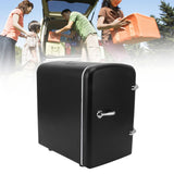 Mini Fridge 36W 4L 6cans Capacity Portable Travel Car Refrigerator Cooler and Warmer Low Noise with DC12V Car Adapter for Skincare Snacks