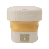 6L Small Washer Yellow Mini Washing Machine Foldable Portable Large Capacity Basket High Speed Motor Washing Machine for Underwear