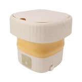6L Small Washer Yellow Mini Washing Machine Foldable Portable Large Capacity Basket High Speed Motor Washing Machine for Underwear