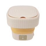6L Small Washer Yellow Mini Washing Machine Foldable Portable Large Capacity Basket High Speed Motor Washing Machine for Underwear