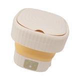 6L Small Washer Yellow Mini Washing Machine Foldable Portable Large Capacity Basket High Speed Motor Washing Machine for Underwear