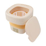 6L Small Washer Yellow Mini Washing Machine Foldable Portable Large Capacity Basket High Speed Motor Washing Machine for Underwear