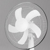Standing Pedestal Fan Plastic Large Air Volume 3 Speeds White Pedestal Fan for Bedroom Living Room Battery Clamp Cable In Australia - Darrahopens