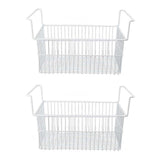 Darrahopens Appliances > Kitchen Appliances > Kitchen Appliance Accessories 2Pcs Freezer Organizer Bins Steel Wire Large Capacity Strong Bearing Freezer Basket with Handle for Closet Countertops 49.5 X 29 X 27cm / 19.5 X 11.4 X 10.6in (L X W X H) with 9cm / 3.5in Handle In Australia - Darrahopens